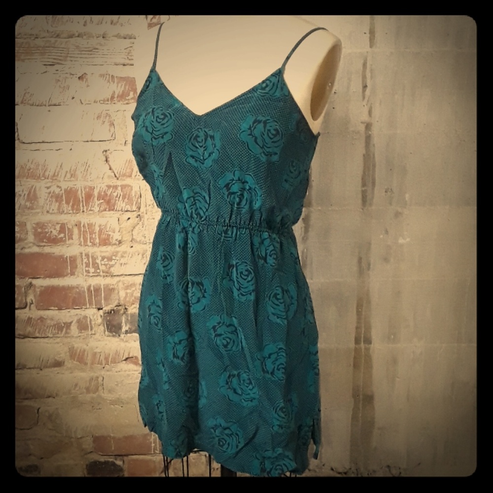 Heritage 1981 Turquoise Silk Dress